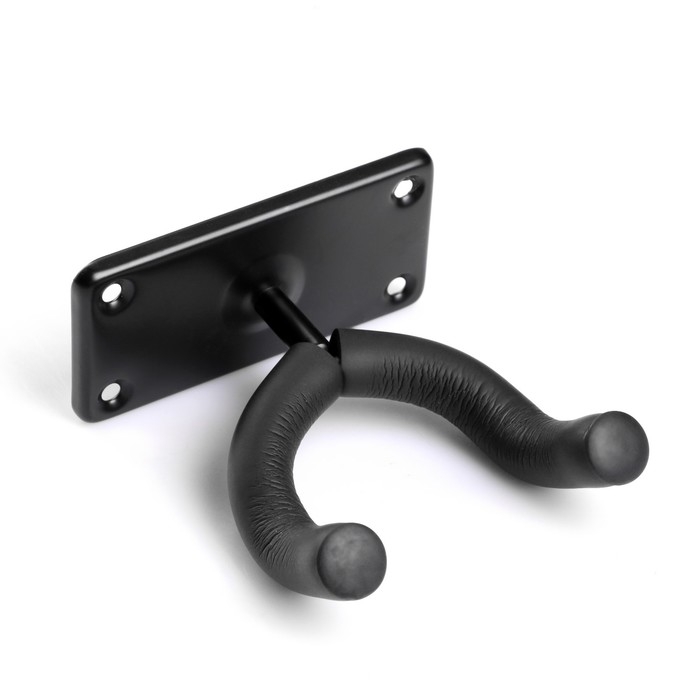 Держатель для гитары Music Life настенный, чёрный Держатель для гитары Music Life настенный, чёрный