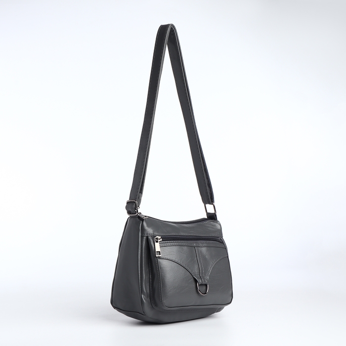 Сумка женская на молнии, цвет серый Сумка женская на молнии, цвет серый