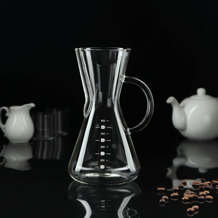 Кемекс стеклянный с мерной шкалой «Типика», 500 мл Кемекс стеклянный с мерной шкалой «Типика», 500 мл