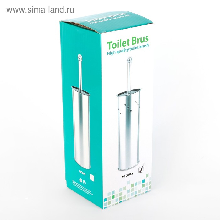 Ёршик для унитаза с подставкой «Звёзды», 9×10×40 см, цвет хром Ёршик для унитаза с подставкой «Звёзды», 9×10×40 см, цвет хром