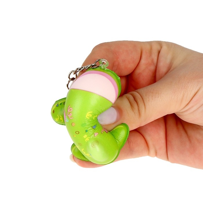 Мялка сквиши Мялка сквиши "Самолётик" на брелоке, цвета МИКС