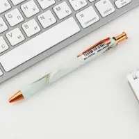 Ручка шариковая, синяя паста, 0.7 мм, пластик, автоматическая &laquo;Золотой учитель&raquo;