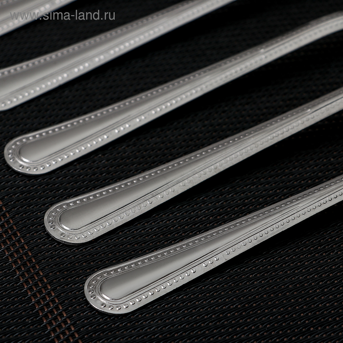 Набор вилок столовых &laquo;Ванесса&raquo;, h=19,5 см, 12 шт, цвет серебряный