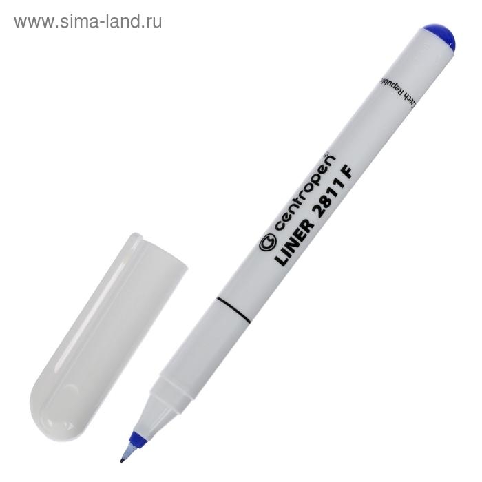 Ручка капиллярная, 0.8 мм, Centropen 2811/06, линия 0,3 мм, цвет синий, длина письма 1500 м Ручка капиллярная, 0.8 мм, Centropen 2811/06, линия 0,3 мм, цвет синий, длина письма 1500 м