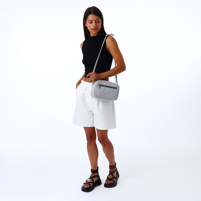 Сумка женская через плечо TEXTURA, маленький размер, цвет серый Сумка женская через плечо TEXTURA, маленький размер, цвет серый