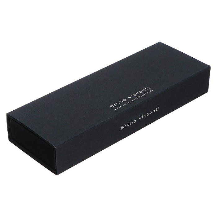 Ручка шариковая поворотная, 0.7 мм, BrunoVisconti BERGAMO, стержень синий, серый металлический корпус, в футляре Ручка шариковая поворотная, 0.7 мм, BrunoVisconti BERGAMO, стержень синий, серый металлический корпус, в футляре