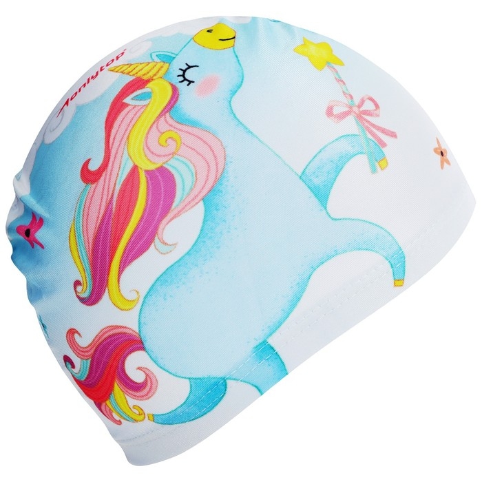 Шапочка для плавания детская ONLYTOP Kids «Единорог», тканевая, обхват 46-52 см Шапочка для плавания детская ONLYTOP Kids «Единорог», тканевая, обхват 46-52 см