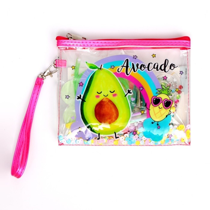 Набор с прядями, тату, стразами, в сумочке Набор с прядями, тату, стразами, в сумочке