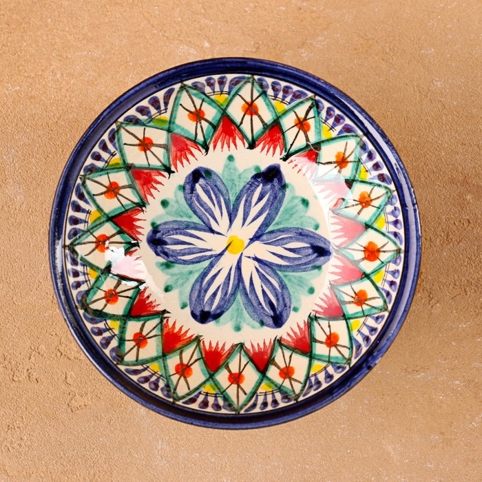 Конфетница Риштанская Керамика 12см, микс