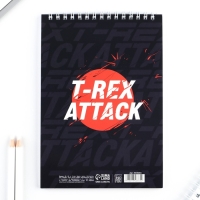 Блокнот А5, 40 л. Обложка картон. "Динозавр&raquo;