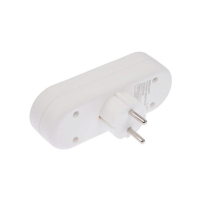 Тройник электрический REXANT, 6-10 А, без з/к, линейный, белый Тройник электрический REXANT, 6-10 А, без з/к, линейный, белый