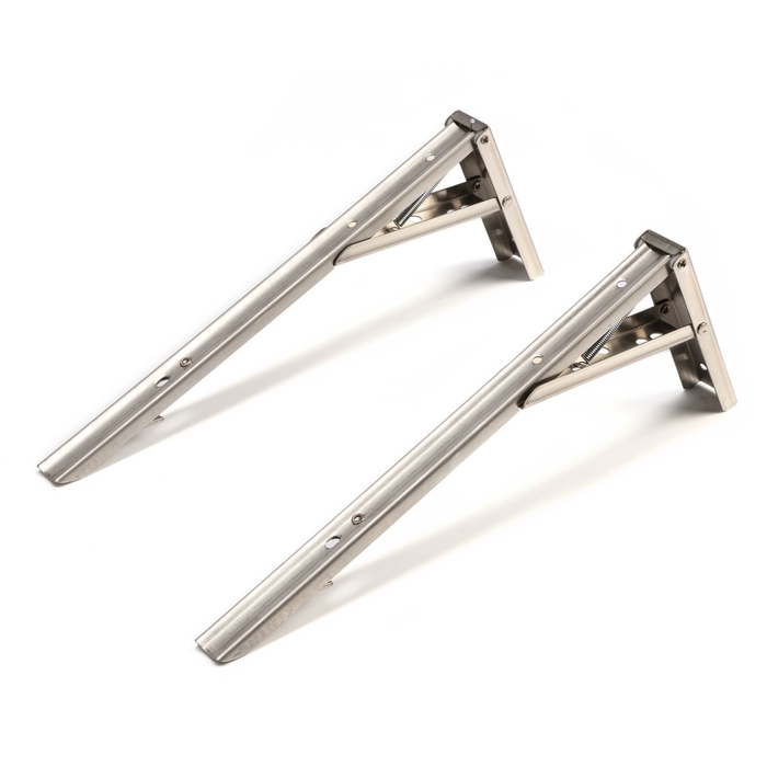 Кронштейн складной для столов и полок ТУНДРА, F001 , 2 шт., длина 350 мм., нержавеющая сталь 97039 Кронштейн складной для столов и полок ТУНДРА, F001 , 2 шт., длина 350 мм., нержавеющая сталь 97039