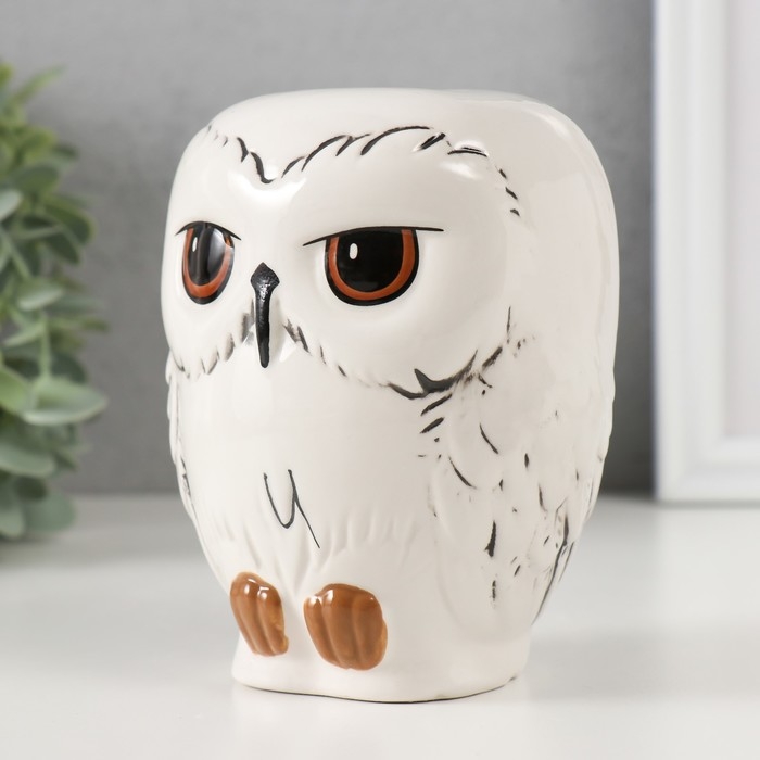 Копилка керамика  Копилка керамика "Белый северный филин" 10,5х9х12,5 см