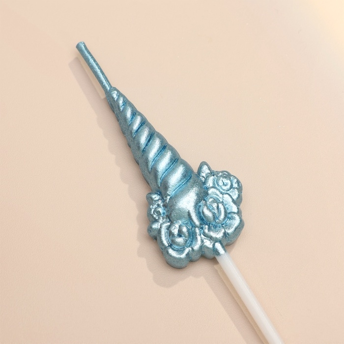 Набор свечей для торта, 5 шт  Набор свечей для торта, 5 шт "Праздничные единороги", разноцветные