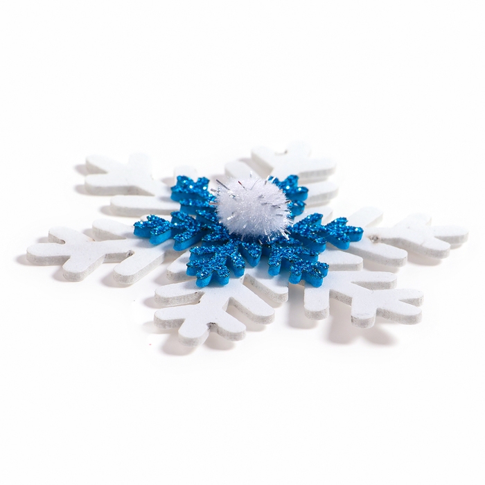 Новый год! Декор «Снежинки», набор 6 шт. Новый год! Декор «Снежинки», набор 6 шт.