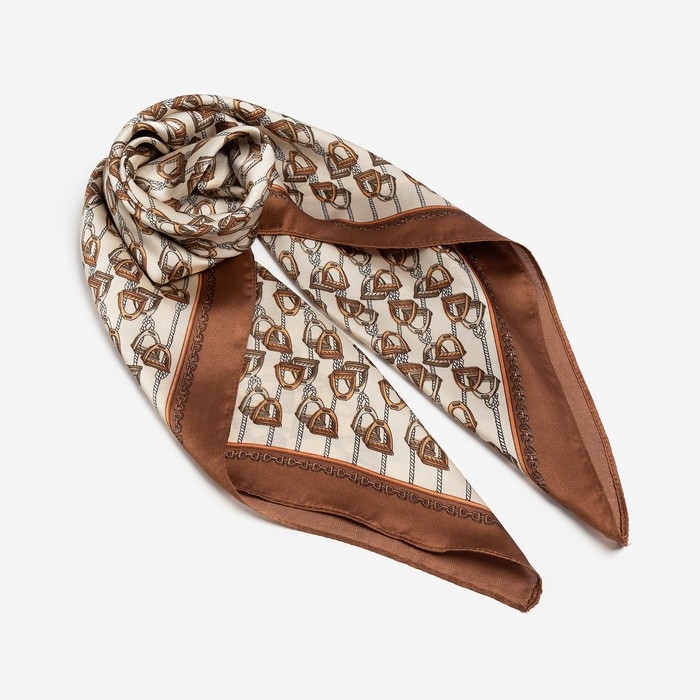 Платок женский MINAKU р-р 70*70 см, цвет бежевый Платок женский MINAKU р-р 70*70 см, цвет бежевый