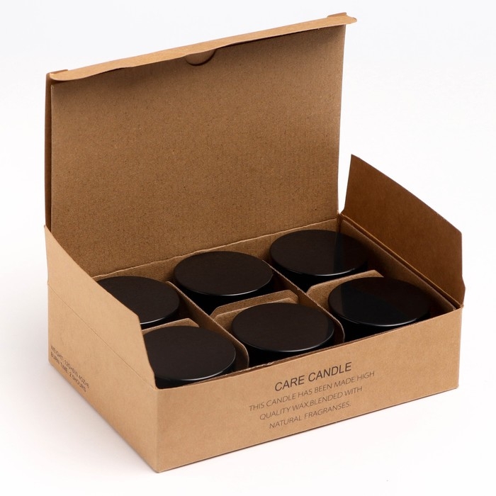 Свеча ароматическая в банке  Свеча ароматическая в банке "Розовый цветок кактуса", 12 гр