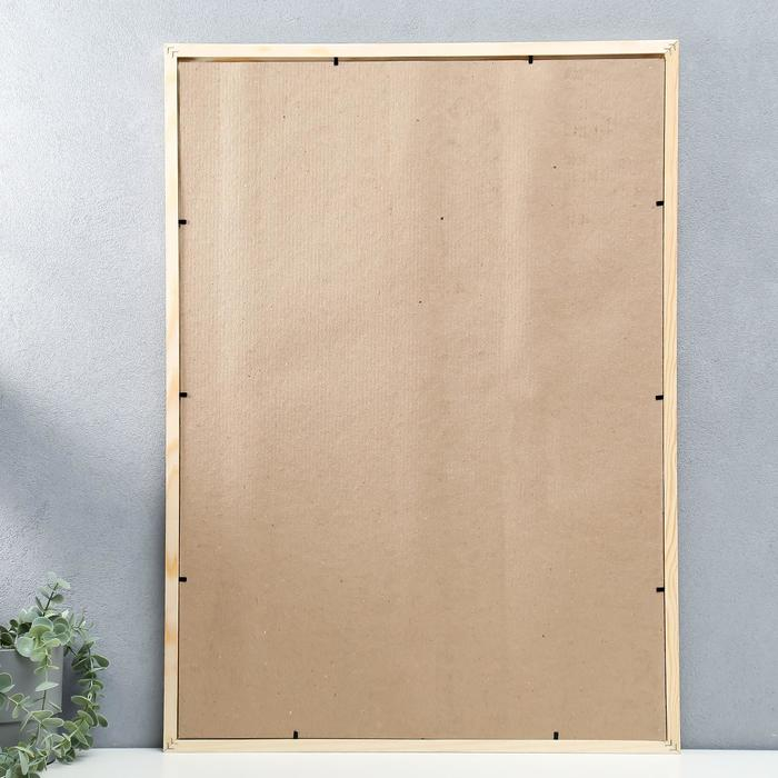 Фоторамка 50х70 см белое дерево № 5 (пластиковый экран) Фоторамка 50х70 см белое дерево № 5 (пластиковый экран)