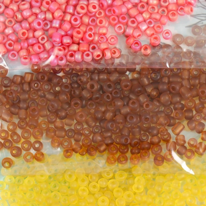 Бисер круглый 8/0  Бисер круглый 8/0 "Оттенки осени" 5 цветов х 10 гр 20х8х0,7 см