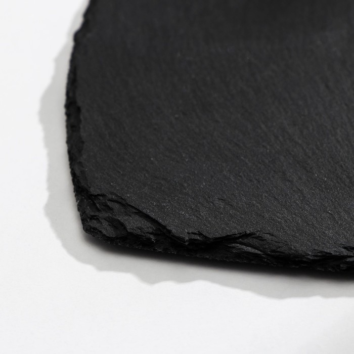 Доска для подачи Magistro Valley, из сланца, 21×20 см, в виде сердца