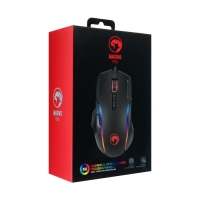 Мышь Marvo G945, игровая, проводная, оптическая, RGB, 10000 dpi, USB, 1.8 м, чёрная