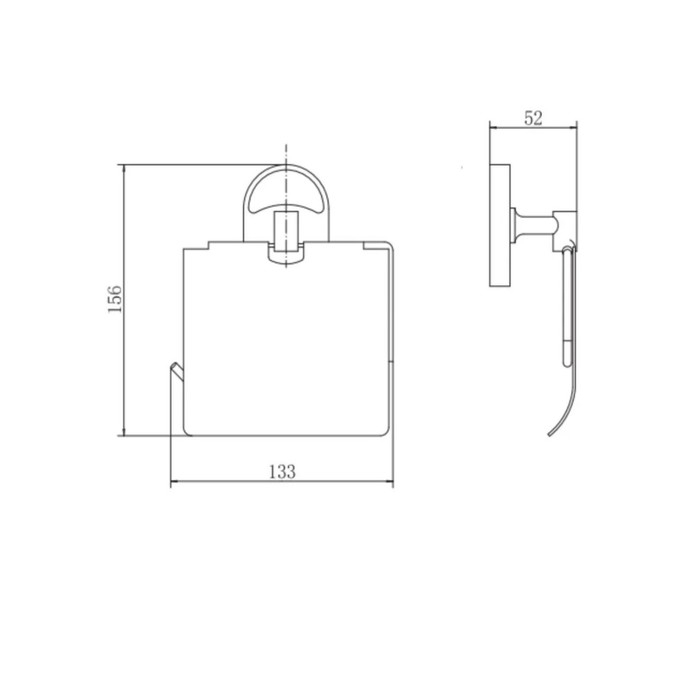 Держатель для туалетной бумаги с крышкой Штольц Stölz «Нео» Держатель для туалетной бумаги с крышкой Штольц Stölz «Нео»