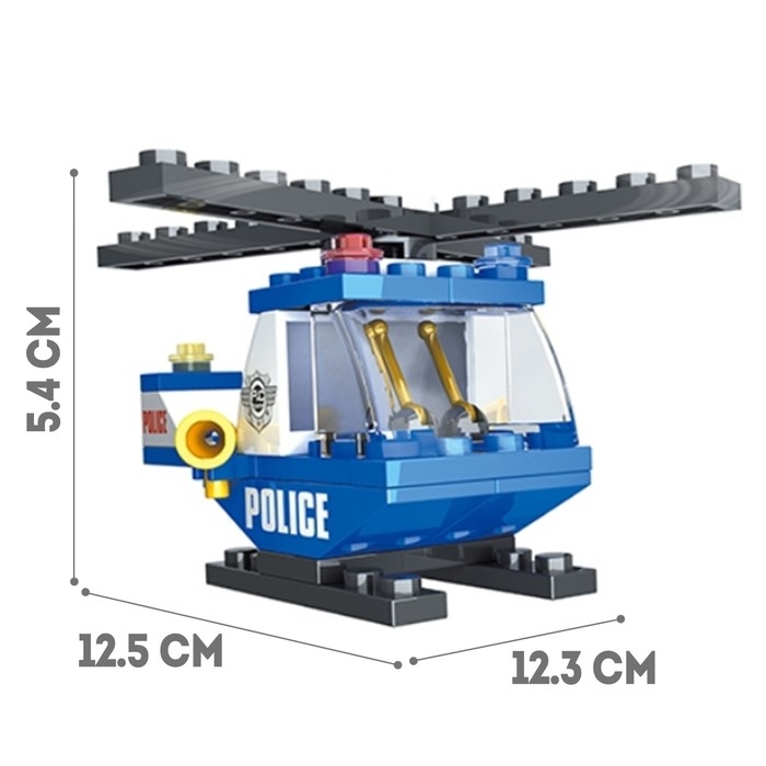 Конструктор Патруль «Полиция вертолет», 47 деталей Конструктор Патруль «Полиция вертолет», 47 деталей