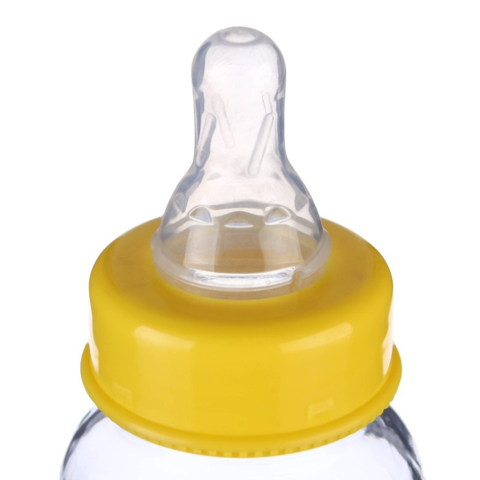 Бутылочка для кормления стекло «Мишка Принц», классическое горло, средний поток, 180 мл., от 3 мес. Бутылочка для кормления стекло «Мишка Принц», классическое горло, средний поток, 180 мл., от 3 мес.