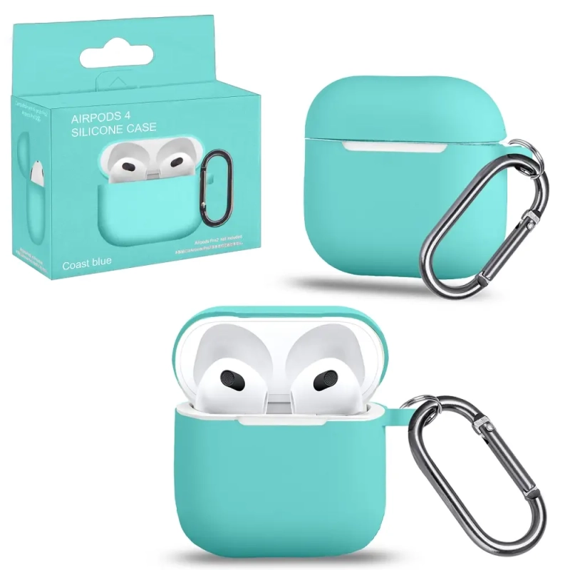 Чехол APods 4 с карабином №17 coast blue Чехол APods 4 с карабином №17 coast blue