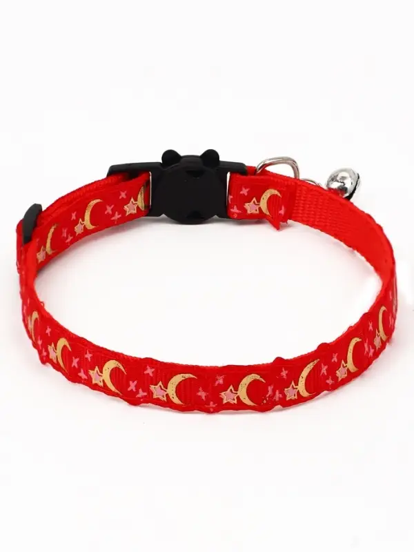 Ошейник для кошек &laquo;Пижон. Ночь&raquo;,30&times;1 см, с бубенчиком, полиэстер
