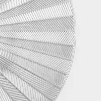 Салфетки сервировочные на стол Доляна Fly, d=38 см, 4 шт., серебряные