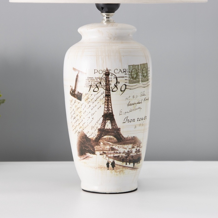 Настольная лампа с абажуром RISALUX «Виолино», Е27, 40 Вт, 28×28×45.5 см Настольная лампа с абажуром RISALUX «Виолино», Е27, 40 Вт, 28×28×45.5 см