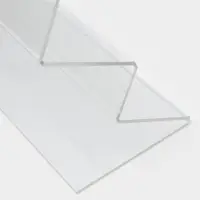 Подставка горка 2 ступеньки, наклонная 25&times;12.5&times;8.5 см, оргстекло 2 мм