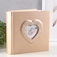 Фотоальбом Делюкс 200ф 10X15см, бум.карм.с мемо, книжн. пер-т, бежевый