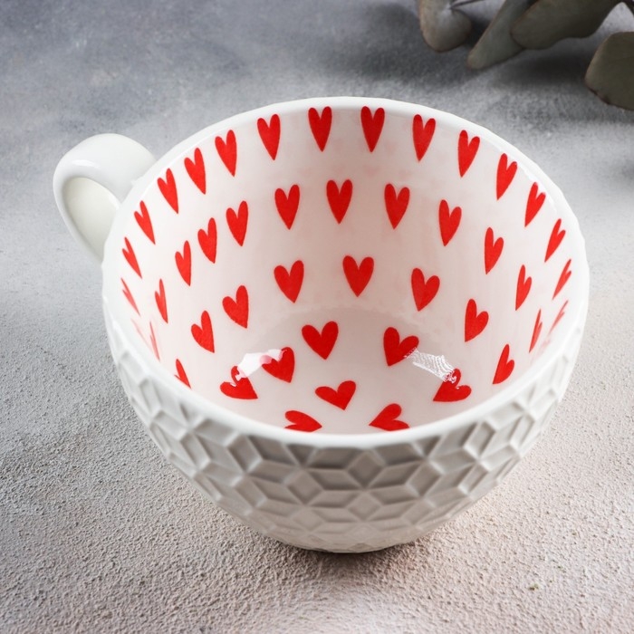 Кружка керамическая Дорого внимание «Сердечки», 290 мл Кружка керамическая Дорого внимание «Сердечки», 290 мл