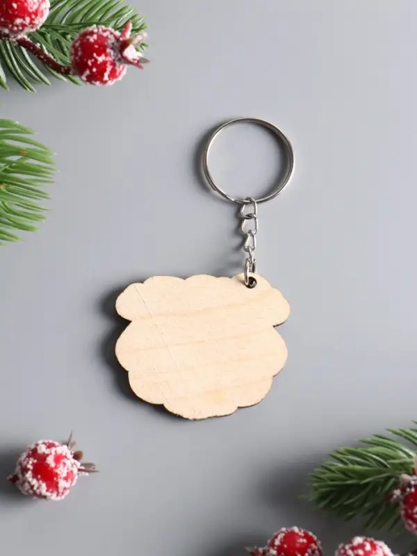 Брелок новогодний 2026 «Удачного года», размер брелока 4.5×3.5 см