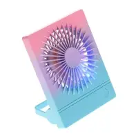 Вентилятор настольный YS2202B, портативный, осевой, 500 мАч, 3 режима, розово-сиреневый