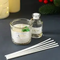 Ногодний ароматический набор "Прикосновение зимы" свеча + диффузор Ногодний ароматический набор "Прикосновение зимы" свеча + диффузор