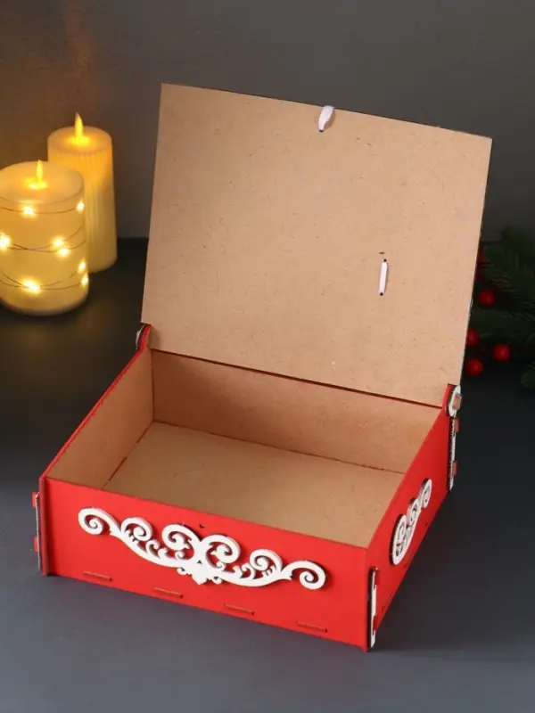 Шкатулка «С Новым Годом», с сувениром, 24×20×9 см