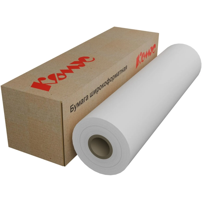 Бумага широкоформатная InkJet 80г 610ммх100м 50,8мм