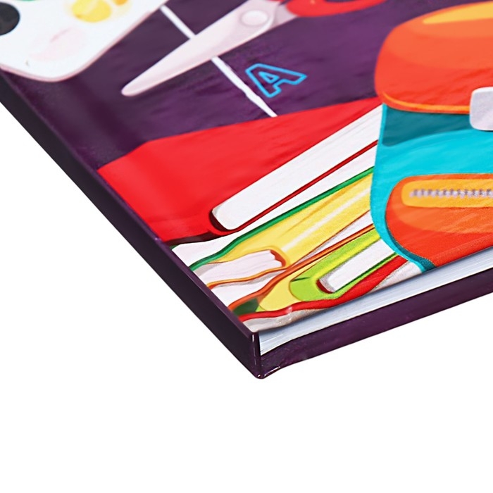 Дневник для 1-4 классов "Снова в школу. Коллаж", твёрдая обложка, глянцевая ламинация, 48 листов