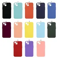 Чехол iPh 13 (6.1) Silicone WS (без лого, в прозрачном пакете)
