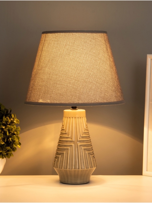 Лампа настольная Лампа настольная "Вдохновение" 40Вт Е14 серый 24х24х38см