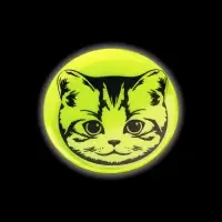 Светоотражающий значок «Мордочка котёнка», d=5.8 см, МИКС