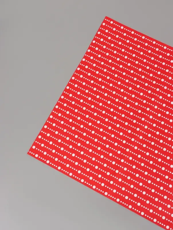 Пленка флористическая для цветов, &laquo;Бисер&raquo;, красная, 57&times;57 см