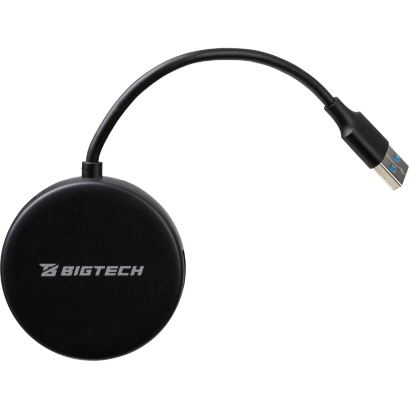 Разветвитель USB  HS004 USB 3.0x4/черный