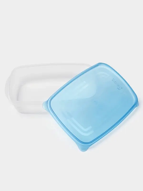 Набор контейнеров для хранения еды Darel plastic &laquo;Трио&raquo;, 3 шт., 700 мл, пластик, прозрачный, крышка МИКС