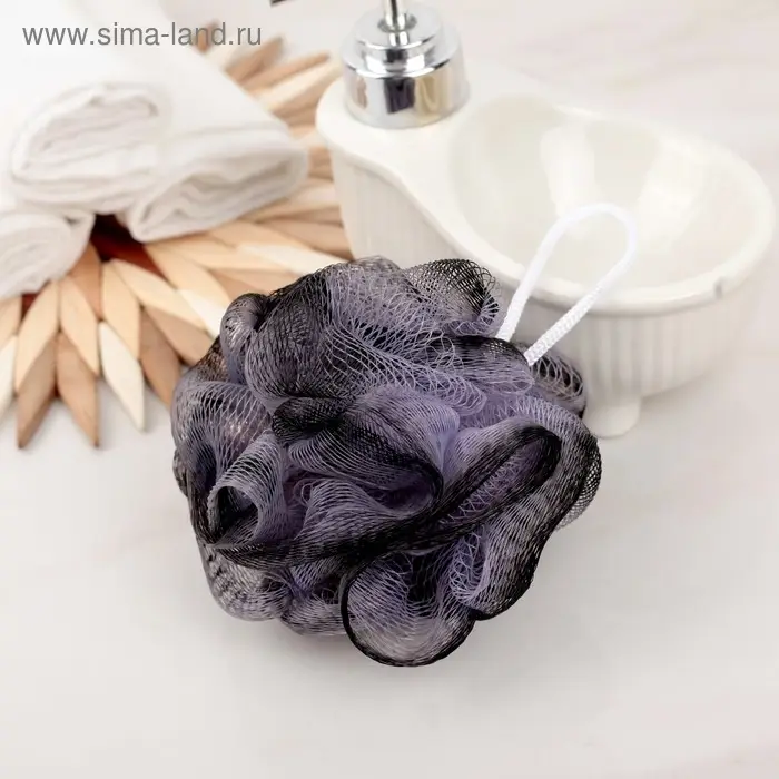 Мочалка для тела Доляна «Шар», 15 г, МИКС