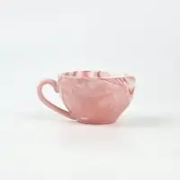 Кофейная пара керамическая &laquo;Любимая бабушка&raquo;, кружка 120 мл и блюдце, розовая