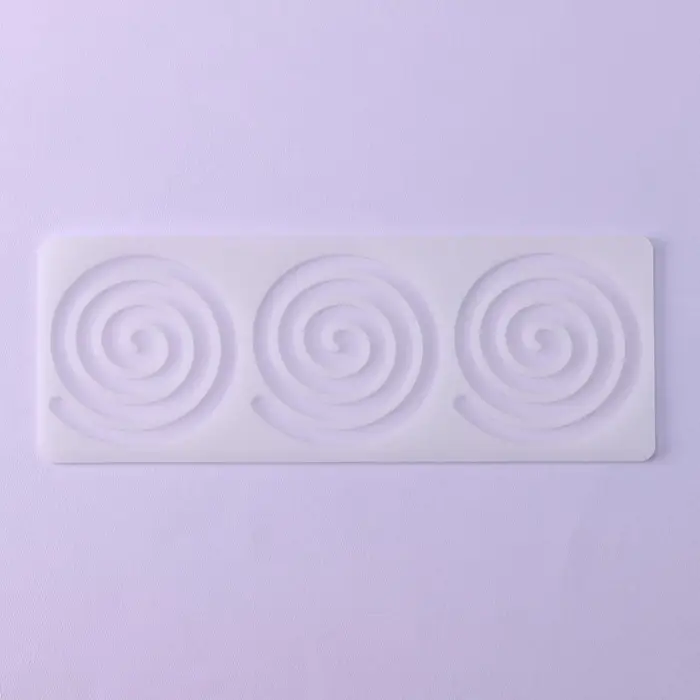 Форма для шоколада &laquo;Спираль&raquo;, силикон, 3 ячейки, 24.5&times;9&times;0.3 см, прозрачная